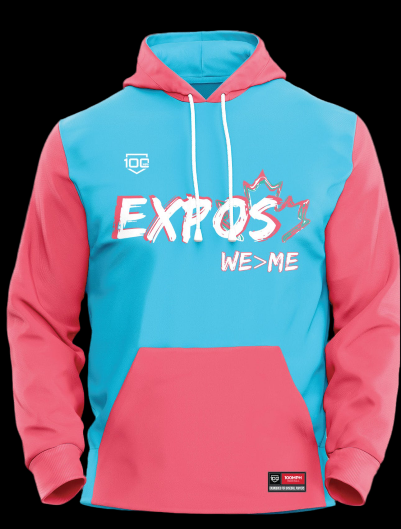 Hoodie Bleu- manche longue