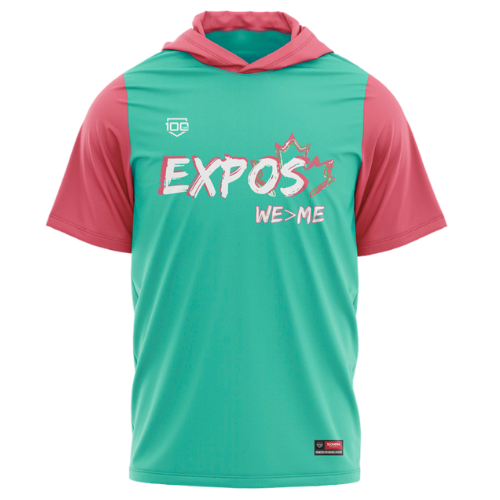 Hoodie Vert- manches courtes