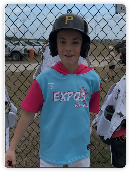 Hoodie Bleu- manches courtes