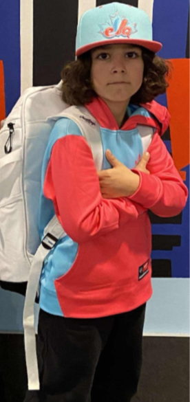 Hoodie Bleu- manche longue