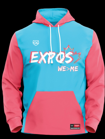 Hoodie Bleu- manche longue